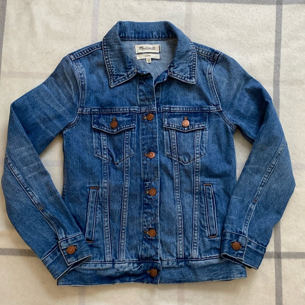 Madewell Blue Jean Jacket with Trucker Style